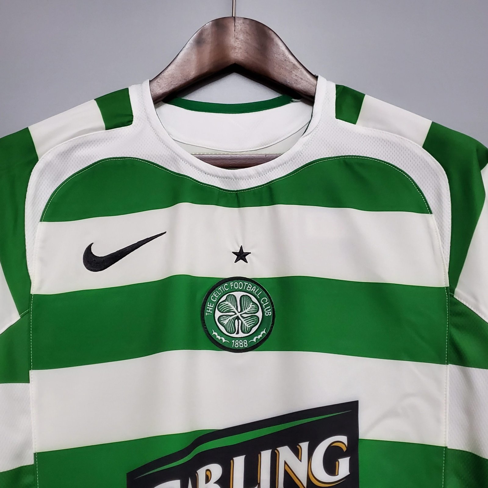 Celtic Retro Soccer Jersey Home Custom Shirt 2005/06