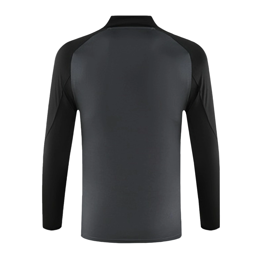Manchester United 1/2 Zipper Sweat Kit (Top+Pants) Black 2024/25