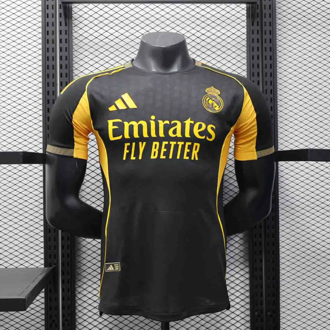 Real Madrid Authentic Soccer Jersey Golden Special Edition Shirt 2025/26