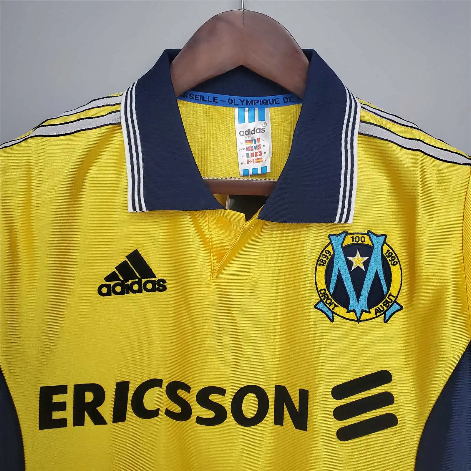 Marseille Retro Soccer Jersey Away Custom Shirt 1998-99