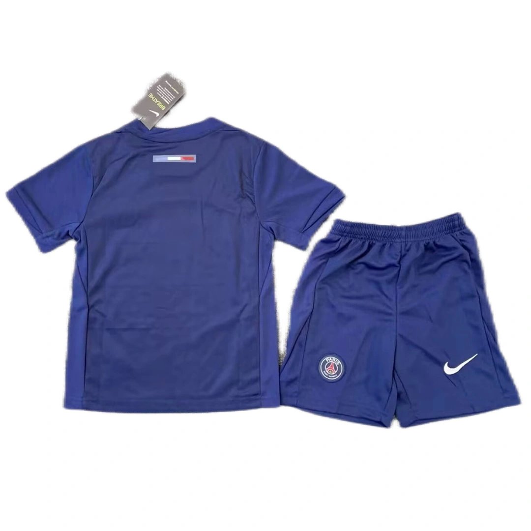 PSG Soccer Jersey Home Kids Kit Jersey+Shorts 2024/25