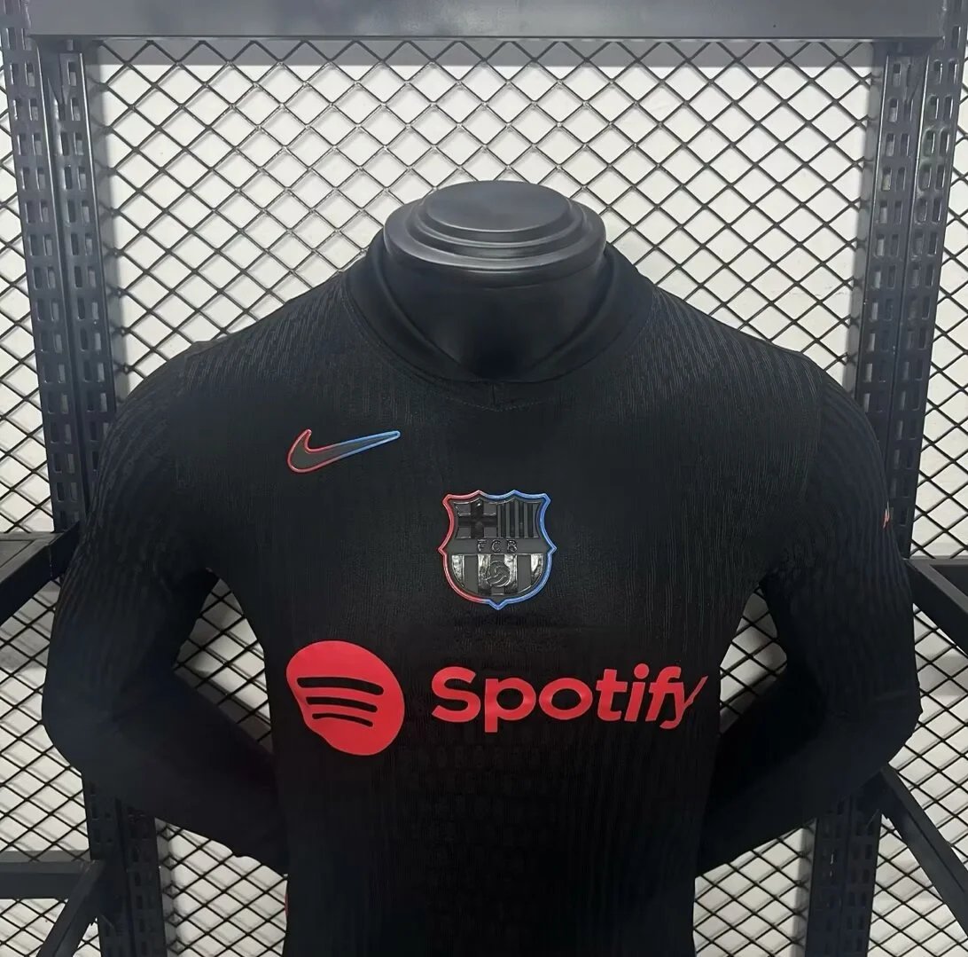 Authentic Barcelona Away Long Sleeve Soccer Jersey 2024/25