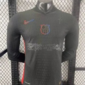 Authentic Soccer Jersey Barcelona Away x Travis Scott Long Sleeve Shirt 2024/25