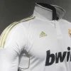 Real Madrid Authentic Retro Jersey Home Long Sleeve Soccer Shirt 2011/12