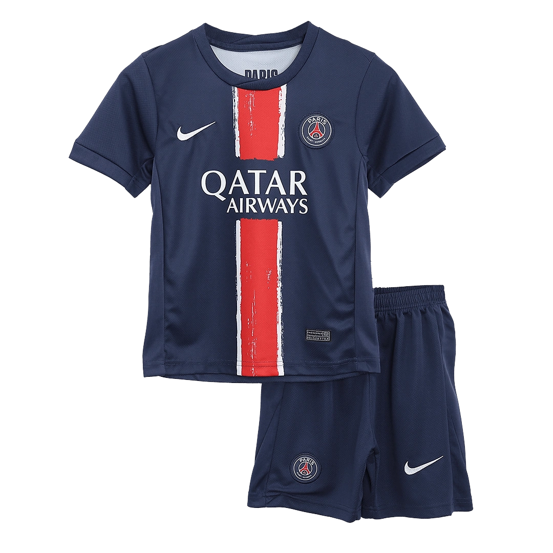 PSG Soccer Jersey Home Kids Kit Jersey+Shorts 2024/25