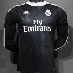 Real Madrid Authentic Retro Jersey Third Away Long Sleeve Soccer Shirt 2014/15