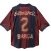 Authentic CJ X FC BARCELONA RETRO 2000/01 HOME SKELETON JERSEY