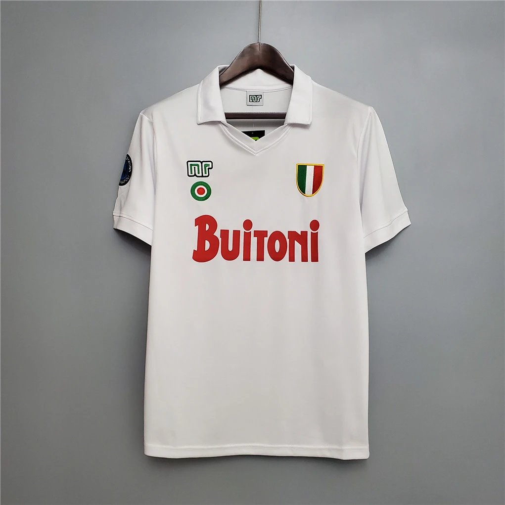 Maradona #10 Napoli Retro Soccer Jersey Away Shirt 1987-88