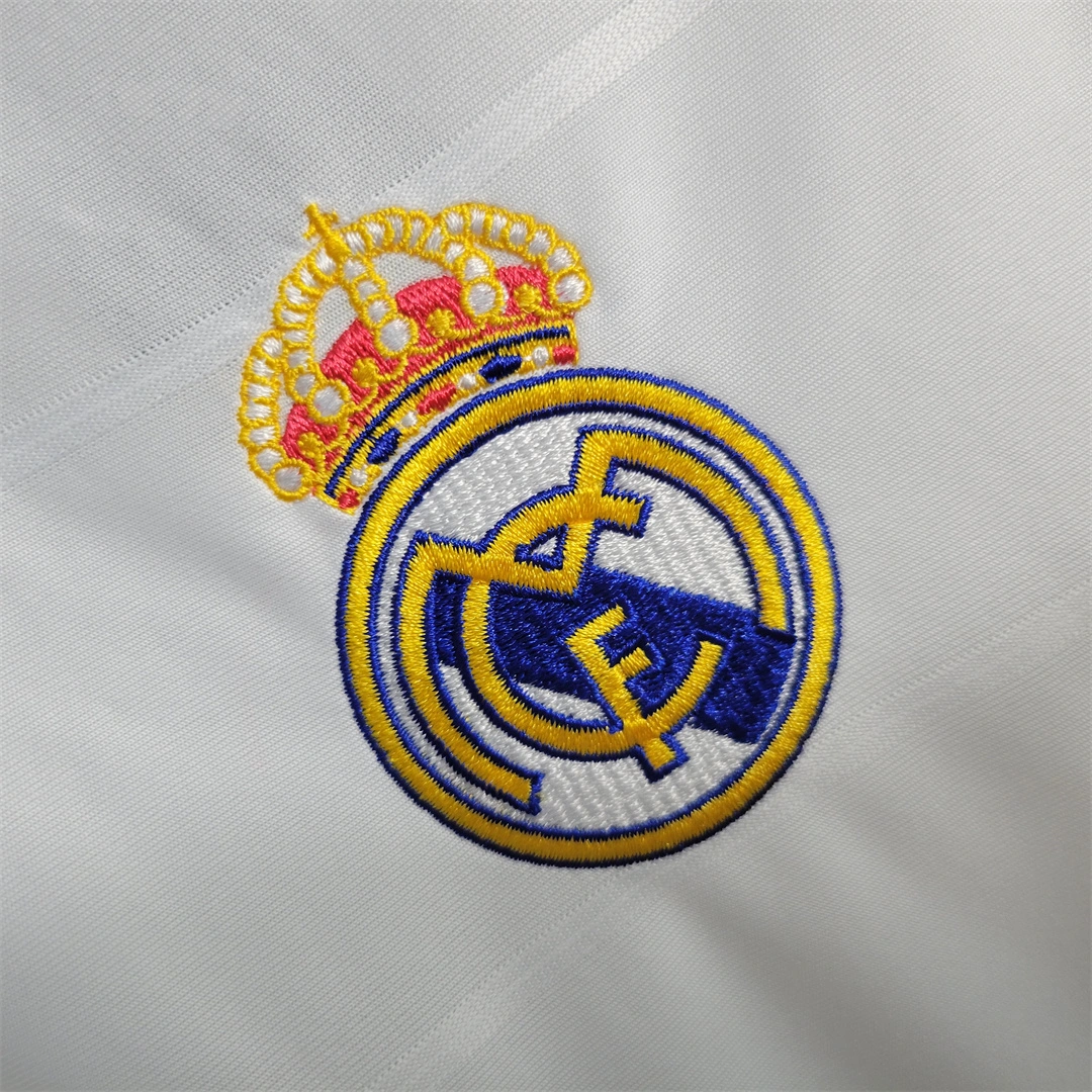 Real Madrid Retro Jersey Home Custom Long Sleeve Soccer Shirt 2013/14