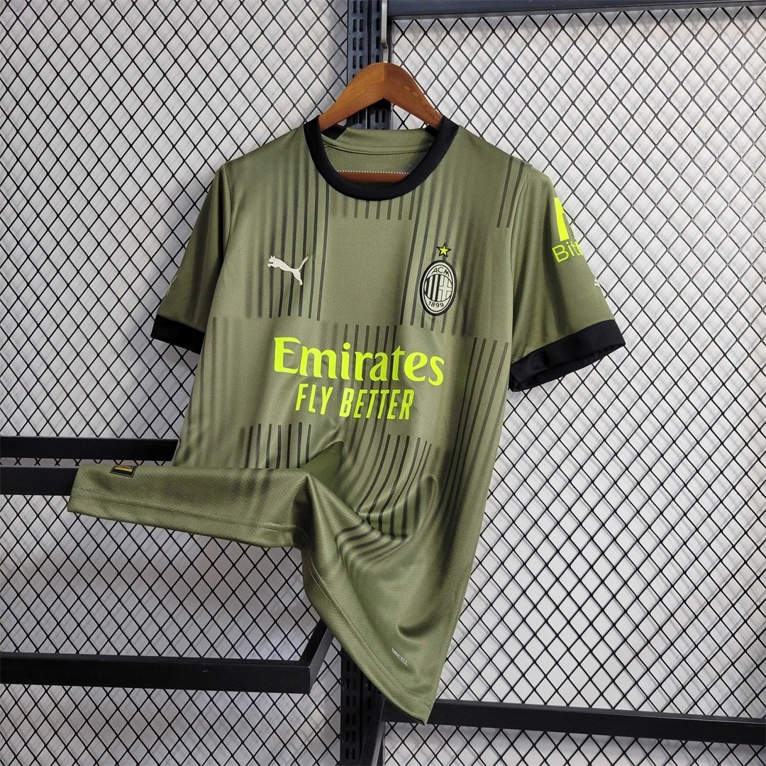 AC Milan Retro Soccer Jersey Third Away Custom Shirt 2022/23