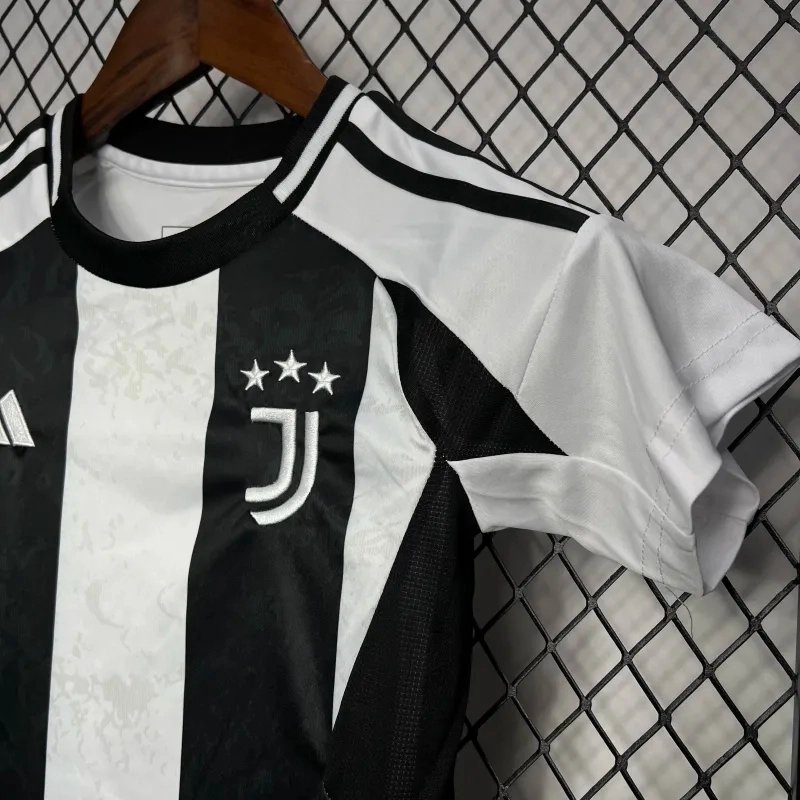 Juventus Soccer Jersey Home Kids Kit Jersey+Shorts 2024/25