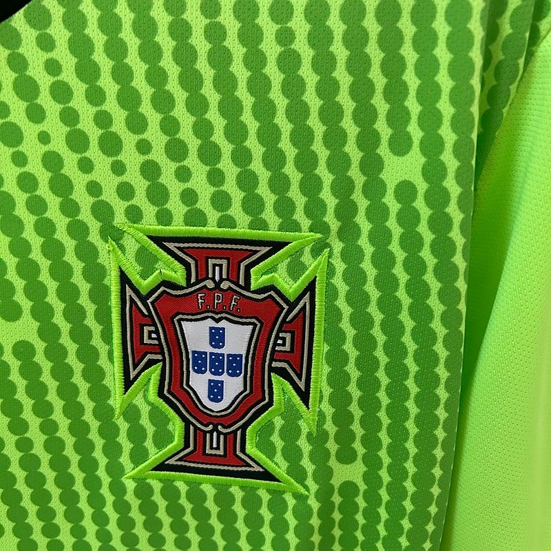 Portugal Soccer Jersey Green Goalkeeper Custom Shirt 2025