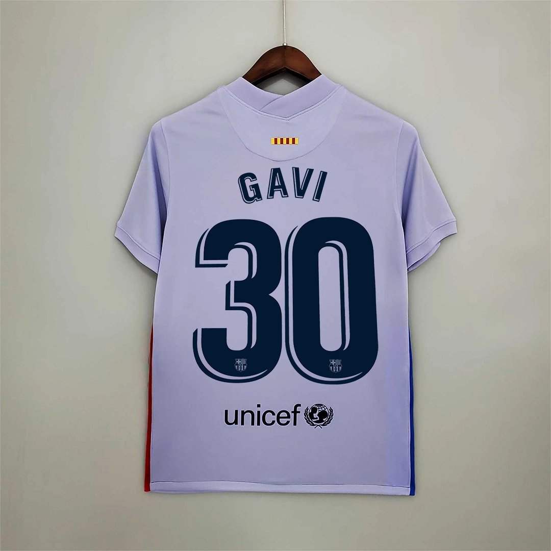 Barcelona Retro Jersey Away Soccer Shirt 2021/22