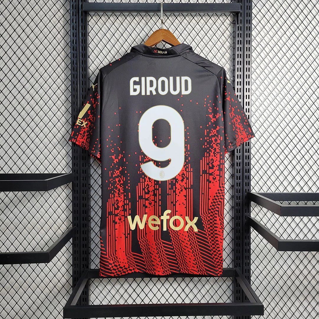 AC Milan Retro Soccer Jersey Fourth Away Custom Shirt 2022/23