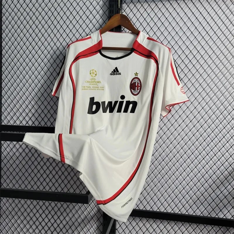 Kaká #22 AC Milan Retro Soccer Jersey Away UCL Final Custom Shirt 2006/07