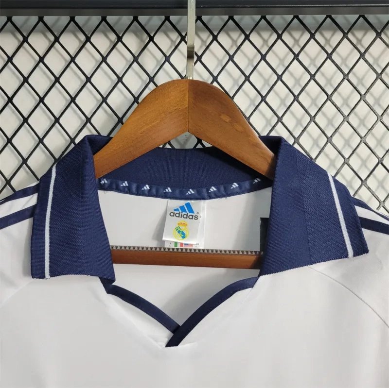 Real Madrid Retro Jersey Home Custom Soccer Shirt 2000-01