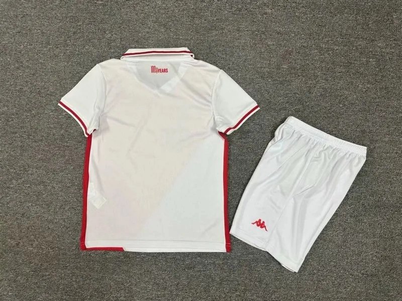 AS Monaco Soccer Jersey Home Kids kit Jerseys+Shorts 2024/25