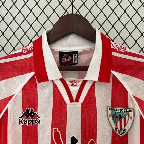 Athletic Club de Bilbao Retro Soccer Jersey Home Custom Shirt 1997/98