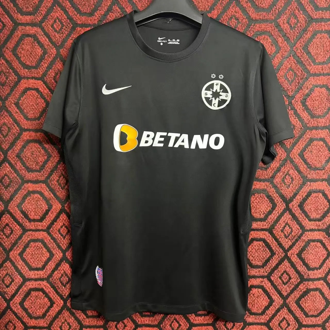 22-23 FCSB Away Soccer Jersey Black Custom Shirt