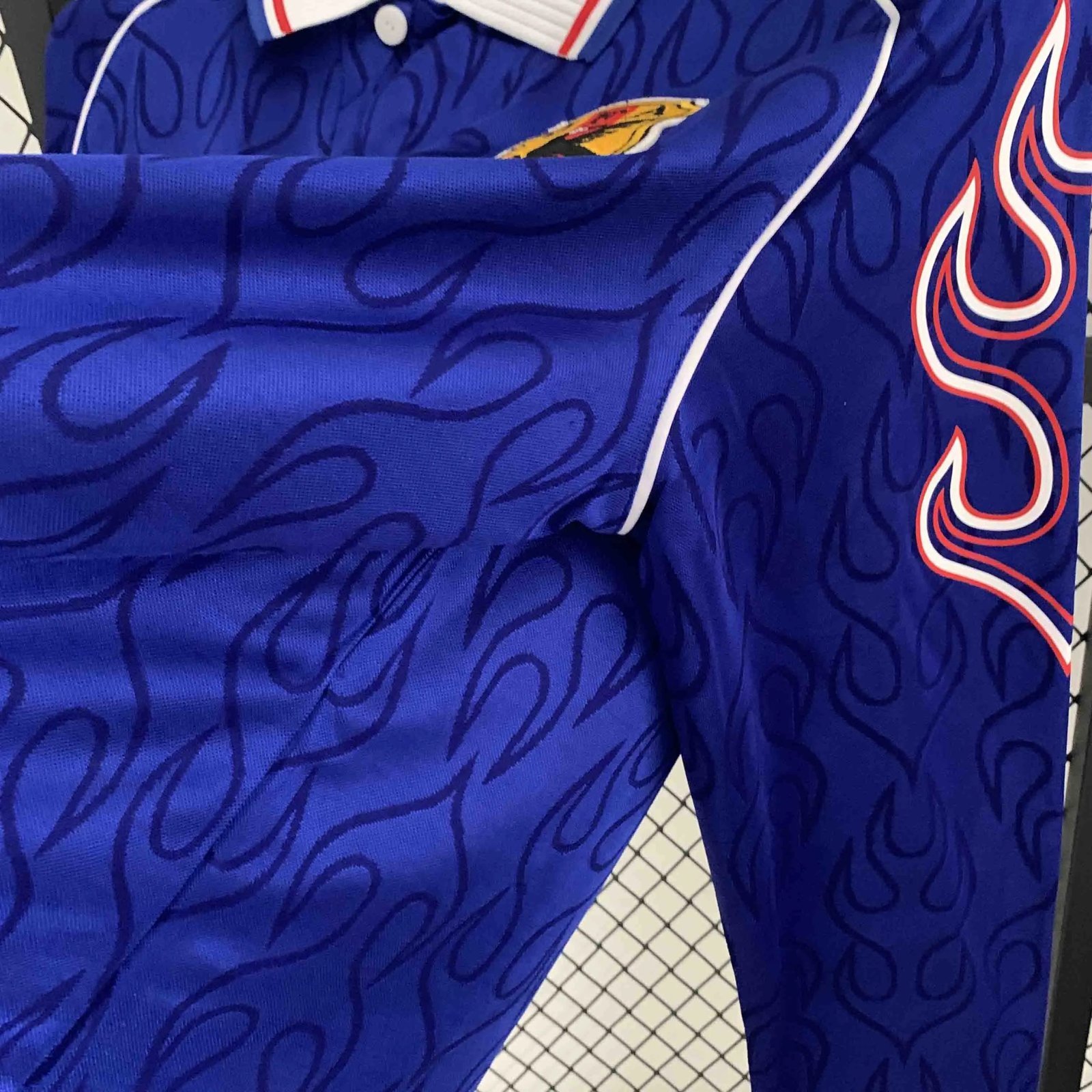Japan Retro Soccer Jersey Home Custom Long Sleeve Shirt 1998