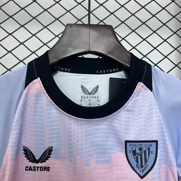 Athletic Club de Bilbao Soccer Jersey Third Away Kids Kit Jersey+Shorts 2024/25