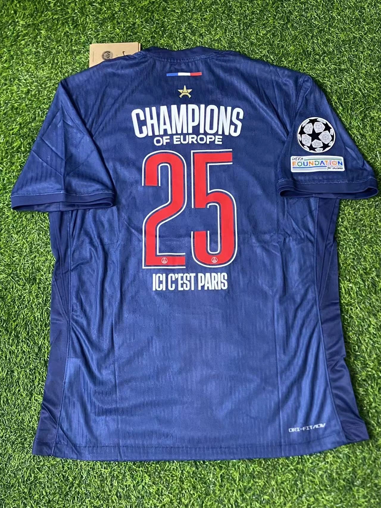 Authentic Soccer Jersey PSG Home x Champions of Europe 2025 Shirt - Player Version