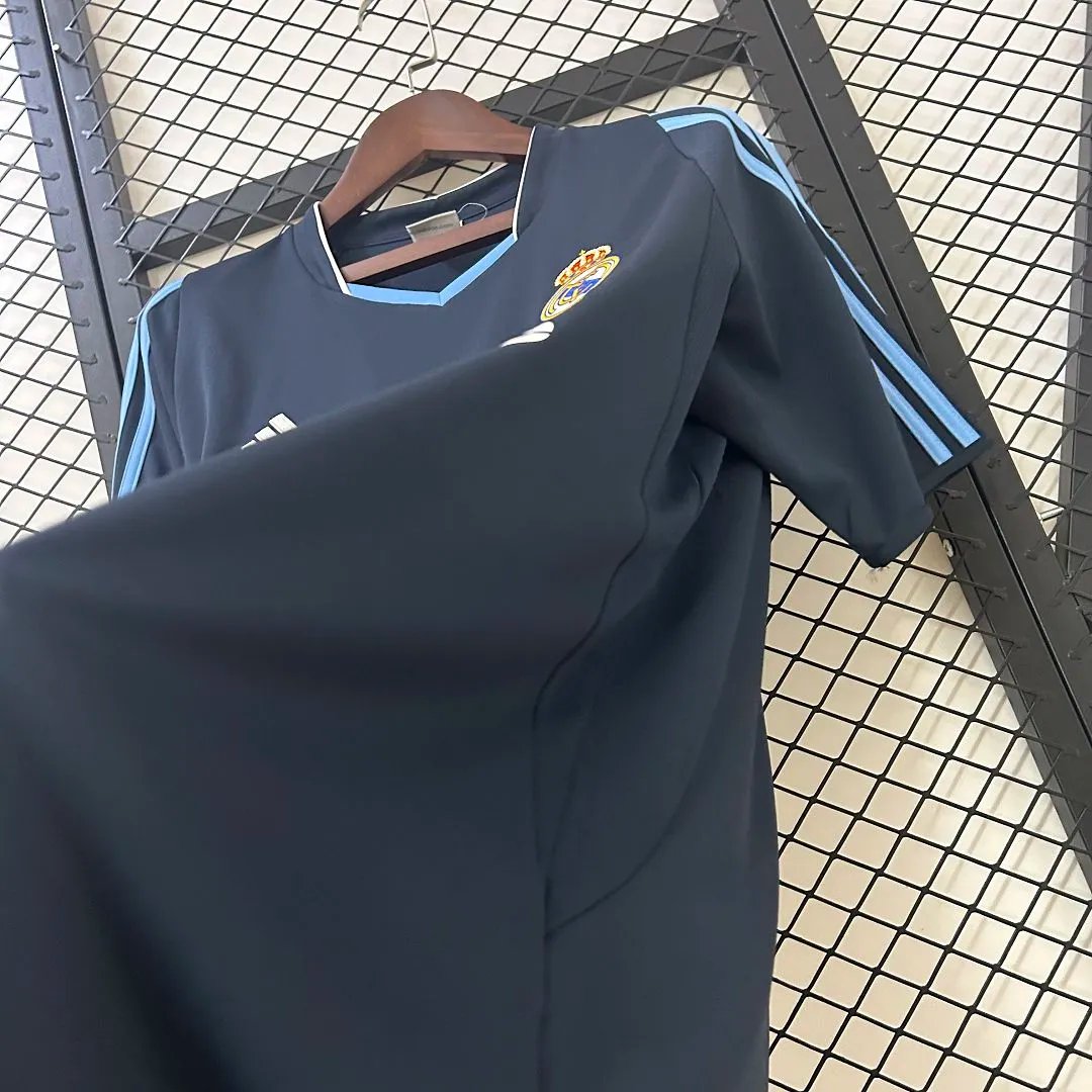 Real Madrid Retro Jersey Away Custom Soccer Shirt 2003/04