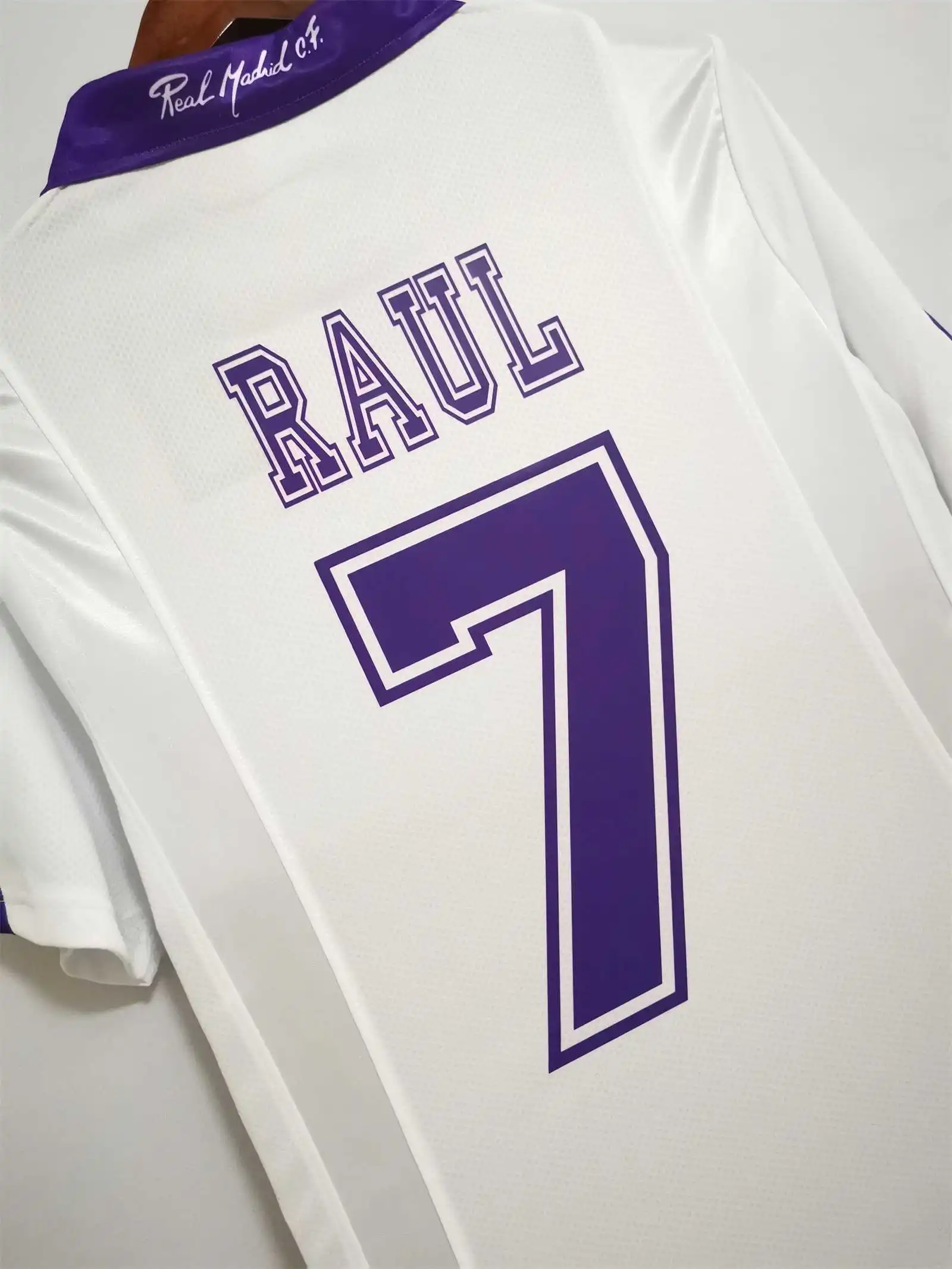 Real Madrid Retro Jersey Home Custom Soccer Shirt 1997-98