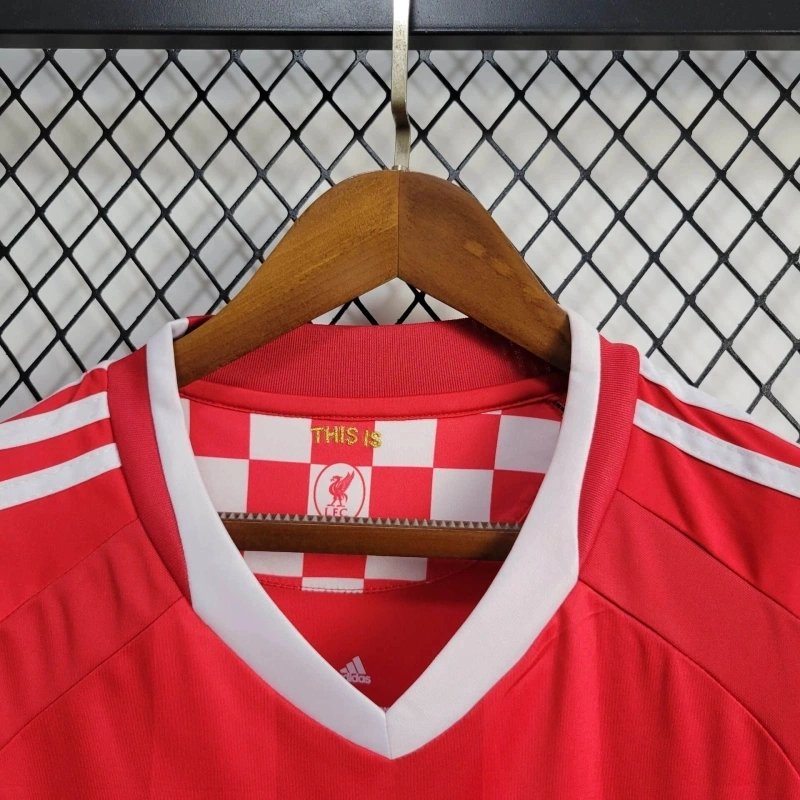Liverpool Retro Football Jersey Home Champions League Custom Shirt 2008/09