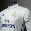 Real Madrid Authentic Retro Jersey Home Long Sleeve Soccer Shirt 2016/17