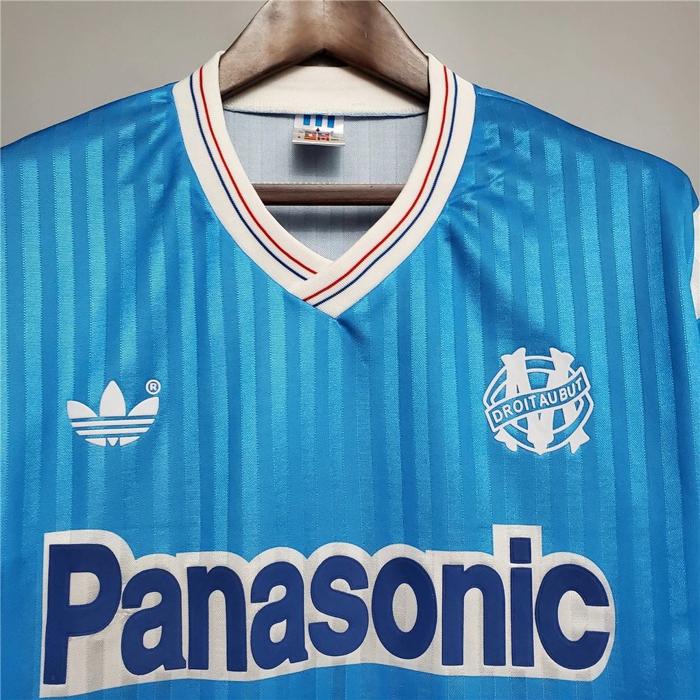 Marseille Retro Soccer Jersey Away Custom Shirt 1989-91