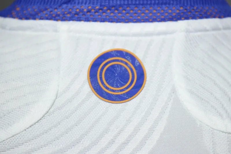 Real Madrid Authentic Retro Jersey Home Long Sleeve Soccer Shirt 2021/22