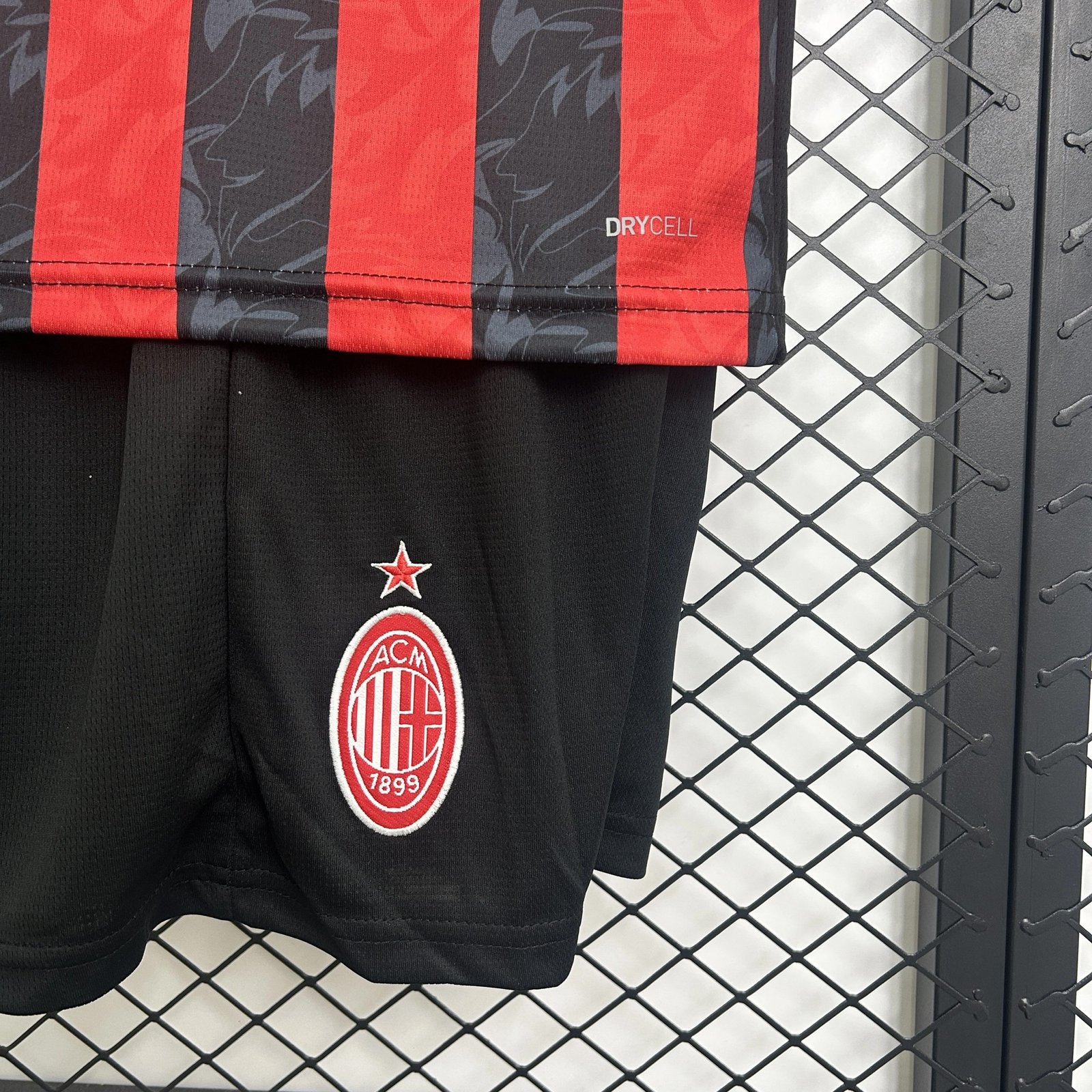 AC Milan Soccer Jersey Home Kids Kit Jersey+Shorts 2025/26
