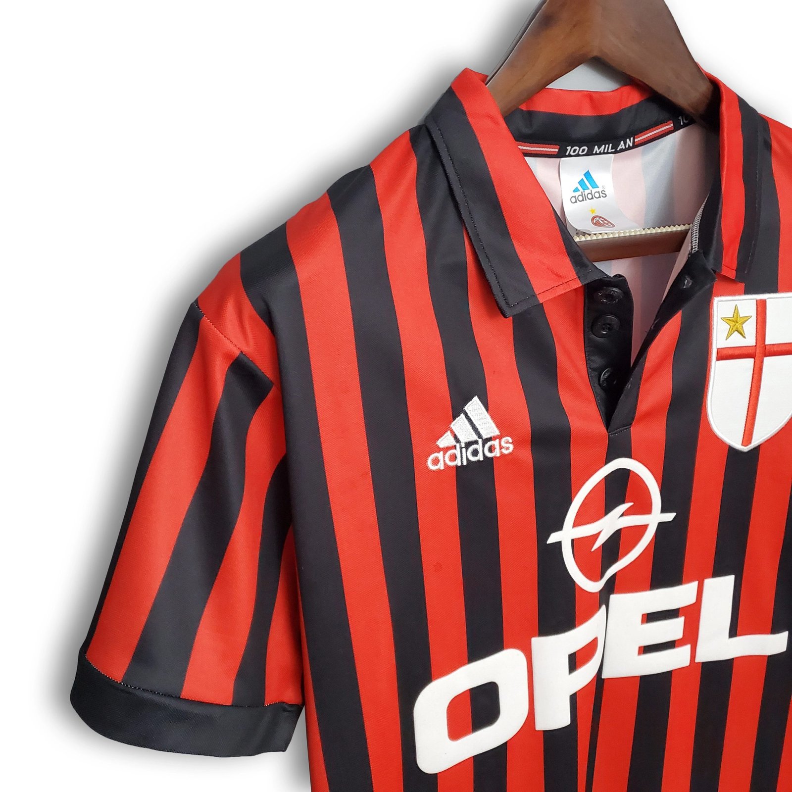 AC Milan Retro Soccer Jersey Centenary Home Custom Shirt 1999/00
