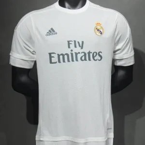 Real Madrid Authentic Retro Jersey Home Soccer Shirt 2015/16