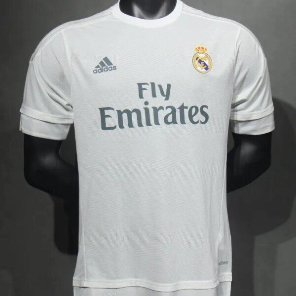 Real Madrid Authentic Retro Jersey Home Soccer Shirt 2015/16