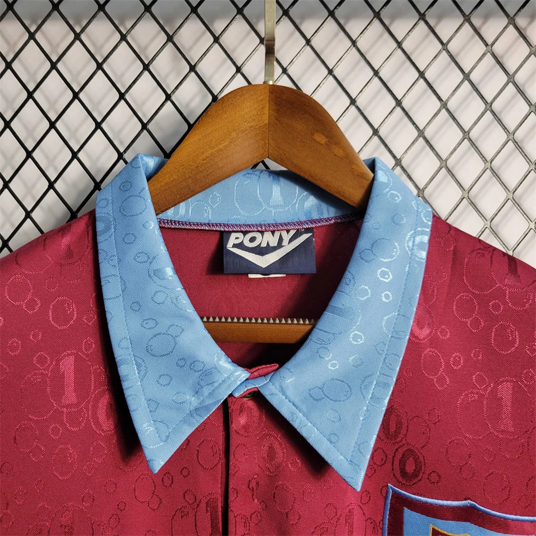 West Ham United Retro Football Jersey Home Custom Shirt 1995/97