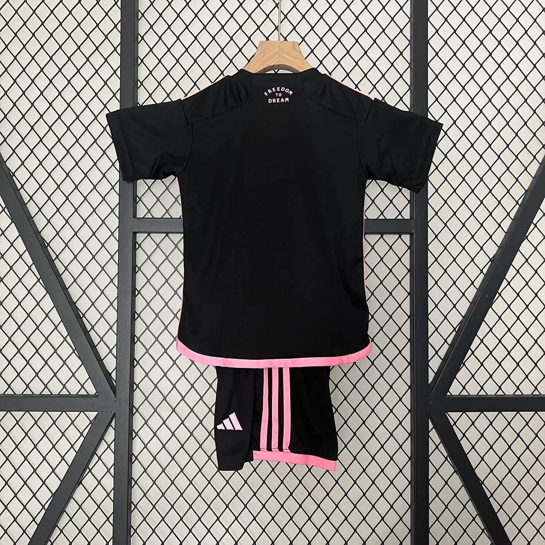 Inter Miami Soccer Jersey Away Kids Kit Jersey+Shorts 2024