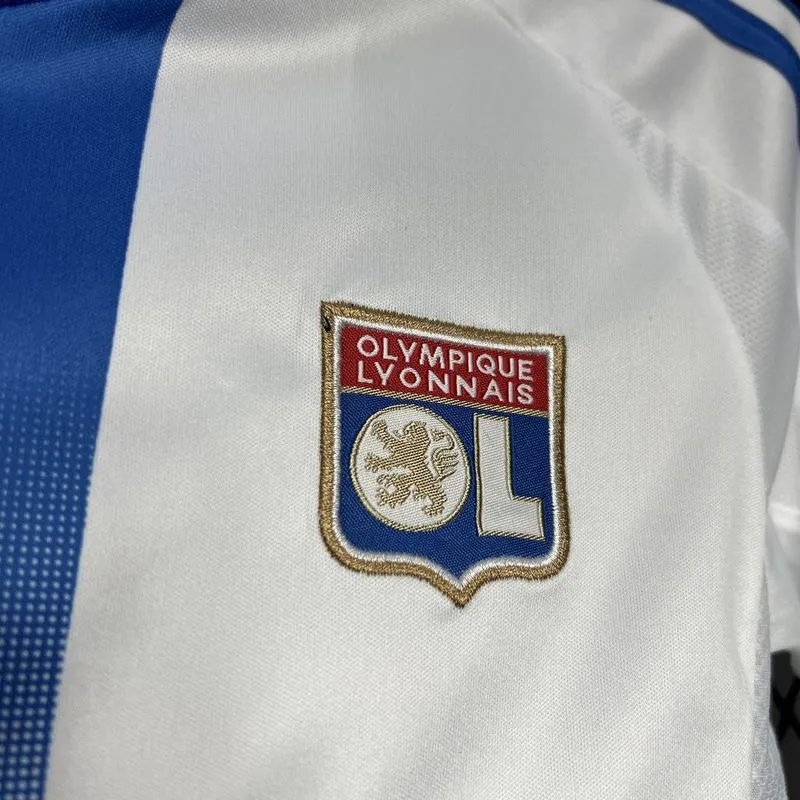 Olympique Lyonnais Football Jersey Home Kids Kit Jerseys+Shorts 2024/25